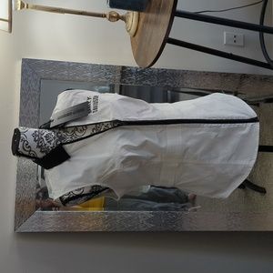 Harley Davidson light jean material sleeveless shirt.